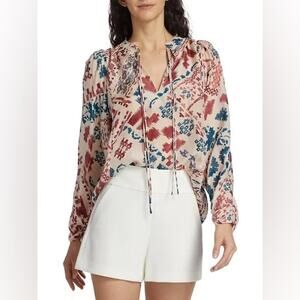 Maria Cher Epuyen Cora Silk Blouse LARGE